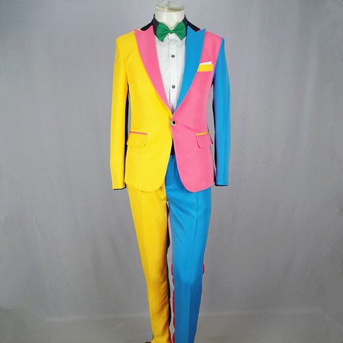 Tuta uomo colorata irregolare