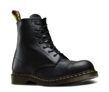 Dr. Martens 7 fori 1920 Black Fine Haircell tappo in acciaio 10108001
