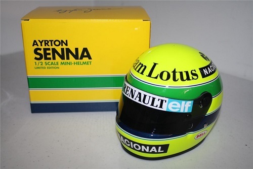 Casque helmet 2 ayrton - f1, 1/2
