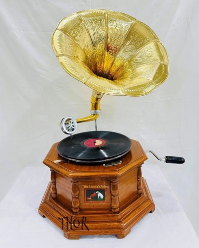 Antico grammofono hmv - antico,