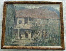 Dipinto olio su cartone di