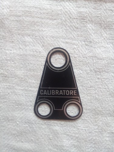 Targhetta calibratore - targhetta,