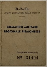 PARTIGIANI CVL CORPO VOLONTARI
