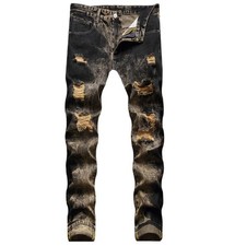 Jeans uomo nero marrone - , denim