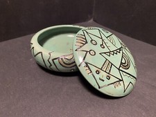 Scatola Ceramica Urbania Disegno Federico Melis Pittore Sardo Sardegna 900