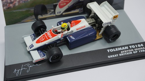 Toleman tg184 ayrton - senna, f1