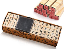 40 Pezzi Lettere Timbri Set