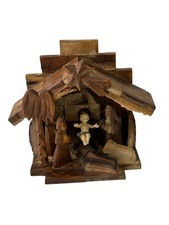 Presepe legno d’ulivo con