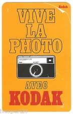 Calendario tascabile pubblicitario macchina fotografica Francia Kodak 1969