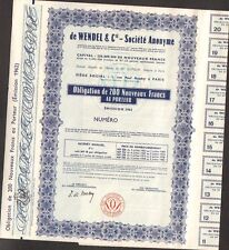 RARE => obligation: SA de WENDEL & Cie (T)