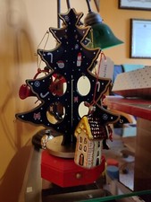 Carillon musicale Albero natale in legno con decorazione natalizia