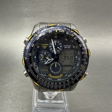 Orologio Citizen Navihawk Blue Angels Uomo 42mm Quadrante Blu Acciaio C300 Batteria Nuova