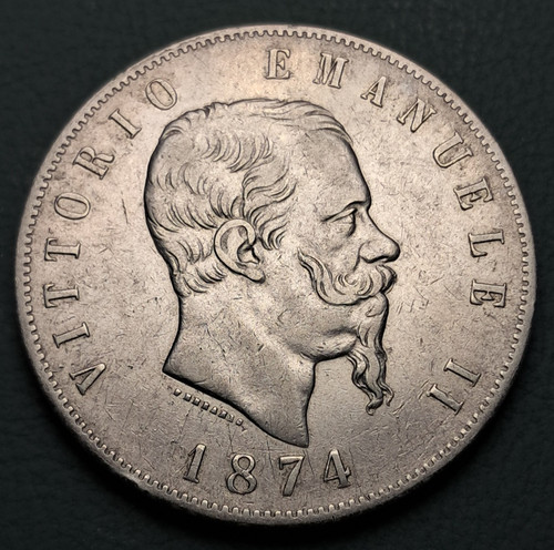 Regno italia lire 1874 - 5,