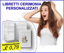 LIBRETTI LIBRETTO CERIMONIA MESSA MATRIMONIO NOZZE SPOSINI PERSONALIZZATI
