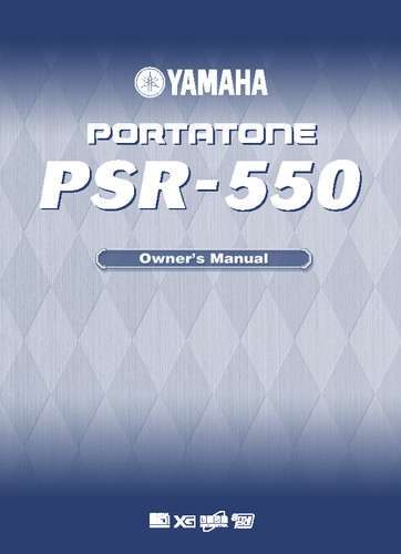 Yamaha psr 550 instruction - psr-550,