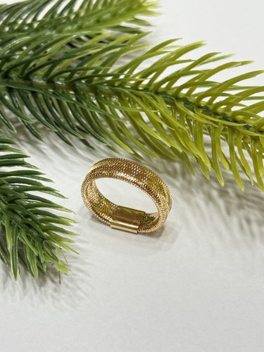 Anello elastico primavera oro - elastico,
