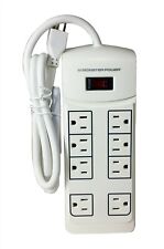 Monster Power Essentials Bianco Protezione da Sovratensioni per HDTV, Gioco, Ufficio - 8 Prese
