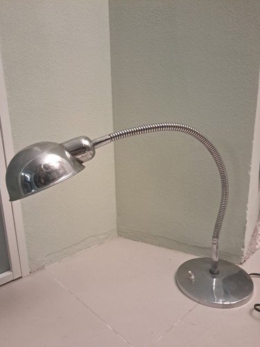 Lampada tavolo cromata anni - lampada,