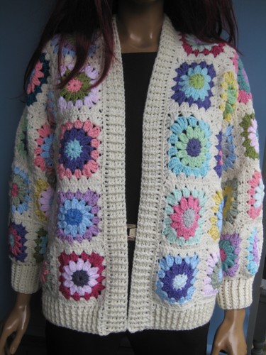 Cardigan all uncinetto granny - cardigan,