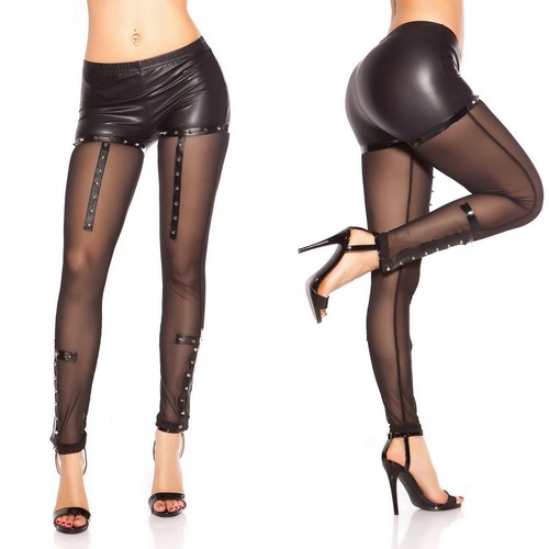 Leggings donna rete effetto - rete,