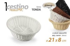 CESTINO PORTA PANE CESTA TONDO