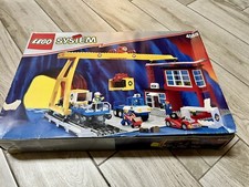 Lego 4555 Cargo Station Train City Town Completo Con Scatola Ed Istruzioni