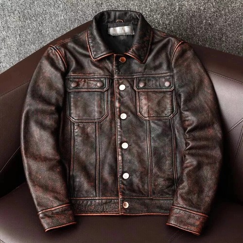 Giacca uomo vintage pelle