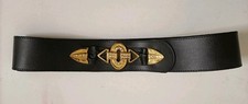 Cintura Vintage Pelle Nera