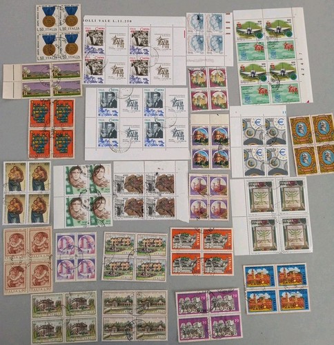 Lotto francobolli misti italia - francobolli,