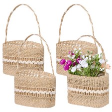  4 Pcs Cesto Porta Oggetti Mini Basket Flower Di Fiori Decorativi