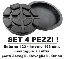4 PEZZI TAMPONI D. 123 mm per