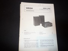 Manuale di servizio schema elettrico originale Wega V 3840