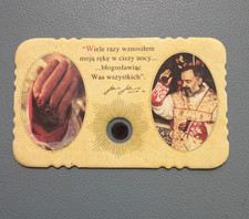 Santino reliquia padre pio - reliquia, da