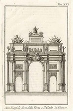 Stampa antica originale Arco