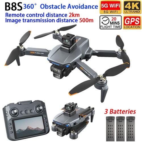 B8s drone gps fpv doppia - fpv, 4k