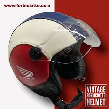 Casco vintage in pelle
