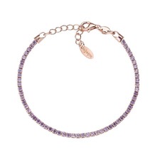 AMEN Bracciale Tennis Rosè