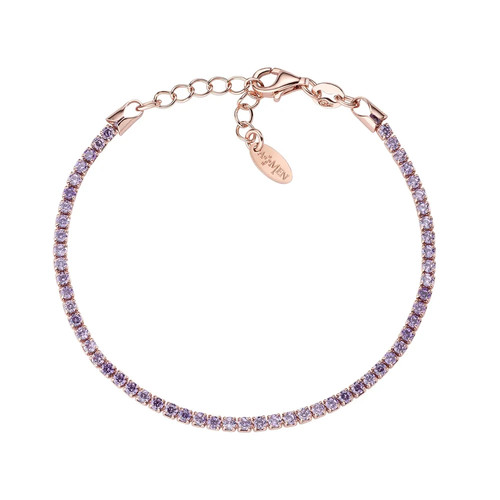 Amen bracciale tennis rosè - amen,