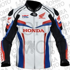 Honda HRC 1,3mm Pelle di Vacchetta Giacca Moto Unisex Giacca Moto