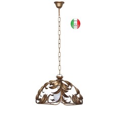  Lampadario ferro battuto a