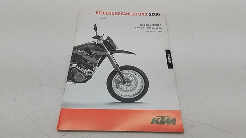 Ktm lc4 640 2006 libretto - ktm,