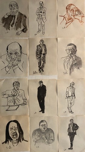 Vecchi disegni a - ,