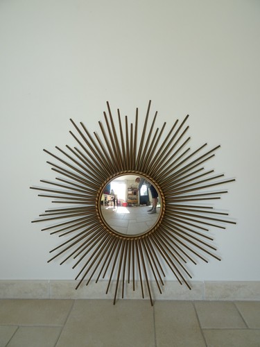 Ancien miroir soleil chaty - ancien,