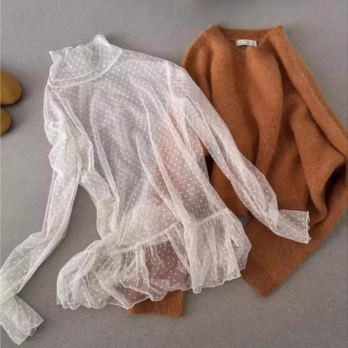 Top blusa peplum pizzo - top, a