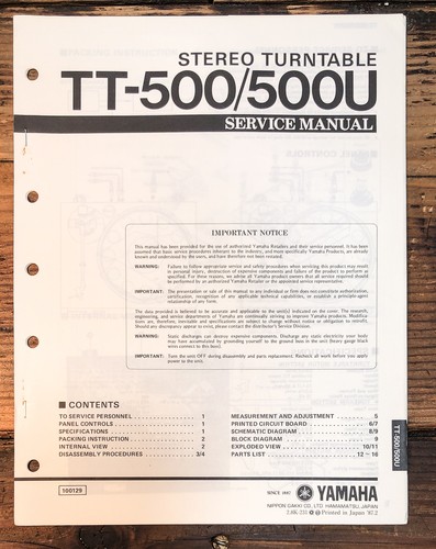 Yamaha 500 500u - yamaha, tt-500u