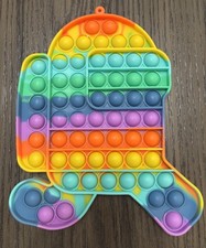 Among rainbow pop fidget - rainbow,