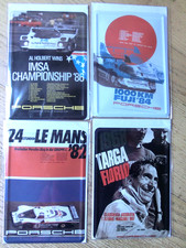 PORSCHE 4 cartoline in latta