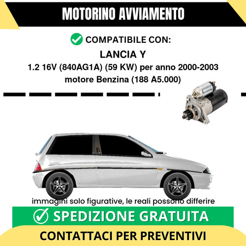 Motorino avviamento lancia - motorino, y