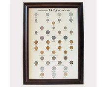 QUADRO per Monete LIRA senza MONETE solo PANNELLO