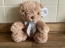 Card Factory Con Coccole Orsacchiotto Caramella Marrone Giocattolo Morbido Grigio Fiocco 18cm Nuovo